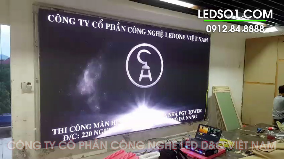 Màn hình LED P3 | Thi Công Tại Tòa nhà PGT TOWER Đà Nẵng