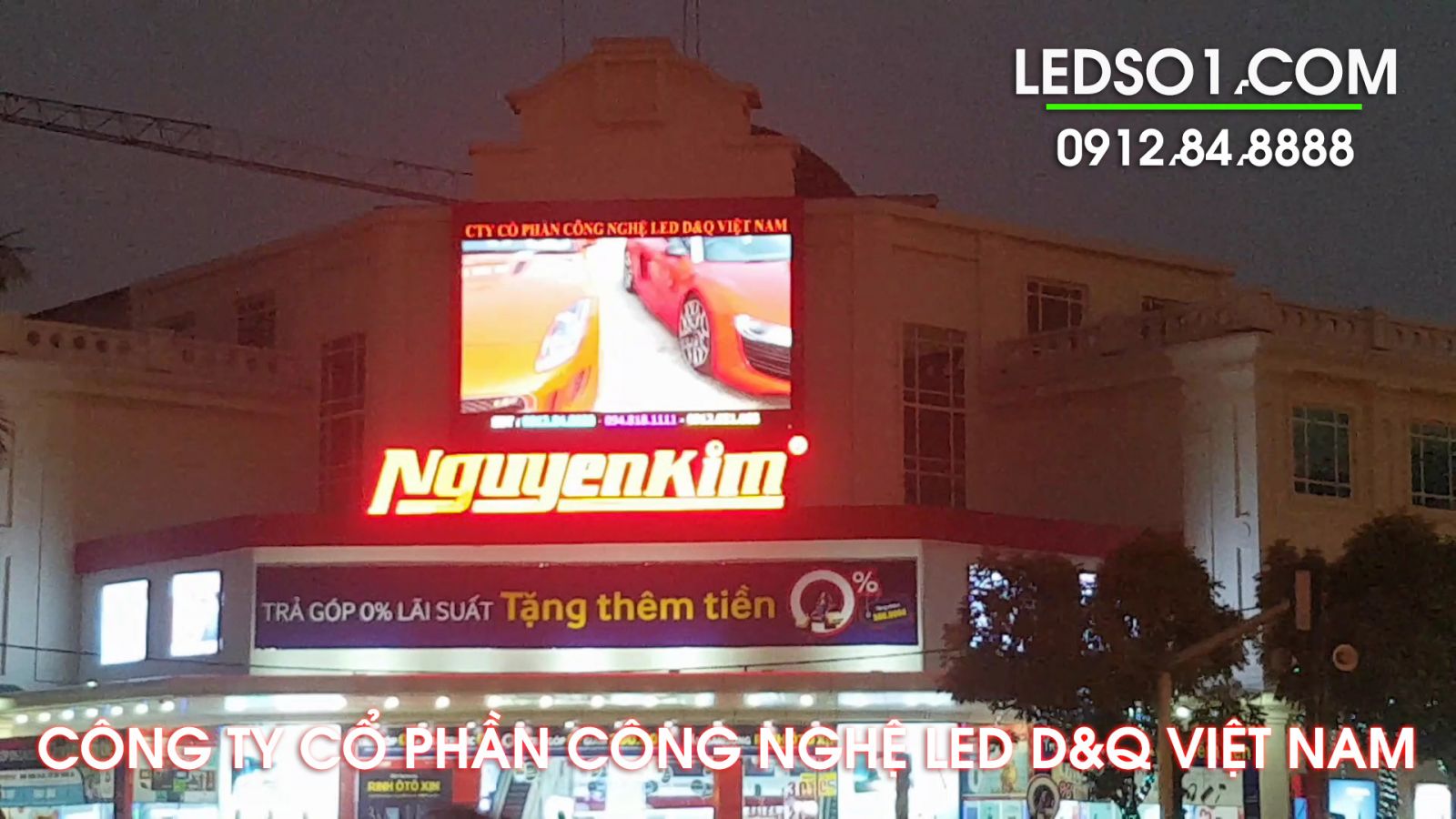 Màn hình led P5 ngoài trời | Thi công tại Siêu thị Nguyễn Kim Thanh Hóa