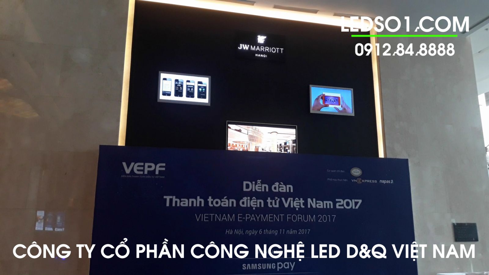 Màn hình quảng cáo LCD 49 inch | tại Khách sạn JW Marriott Hà Nội