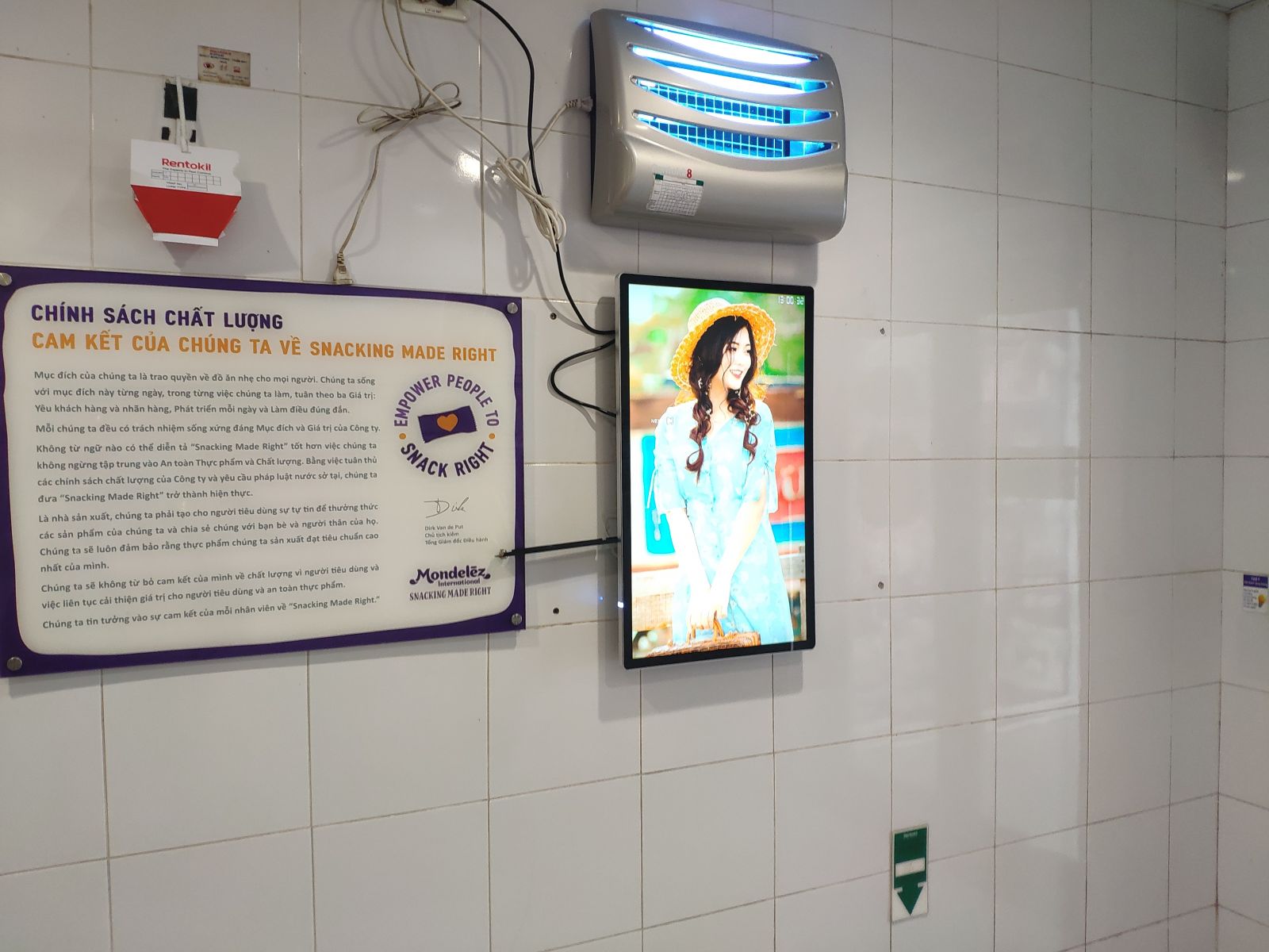 LẮP đặt 4 LCD 32 inch quảng cáo cho CTY TNHH MỘT THÀNH VIÊN KINH ĐÔ MIỀN BẮC -  Tỉnh Hưng yên.