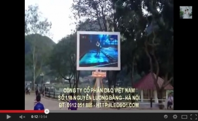 Cung cấp và lắp đặt màn hình LED p10 ngoài trời tại vườn hoa trung tâm H.Thuận Châu, Sơn La