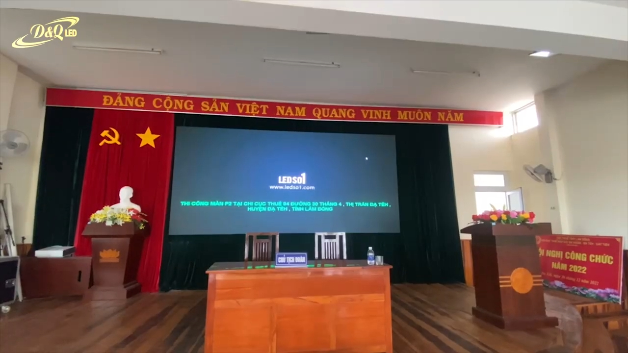Chi cục thuế huyện đạ tẻh - Lâm Đồng | Thi công màn hình Led trong phòng họp P2