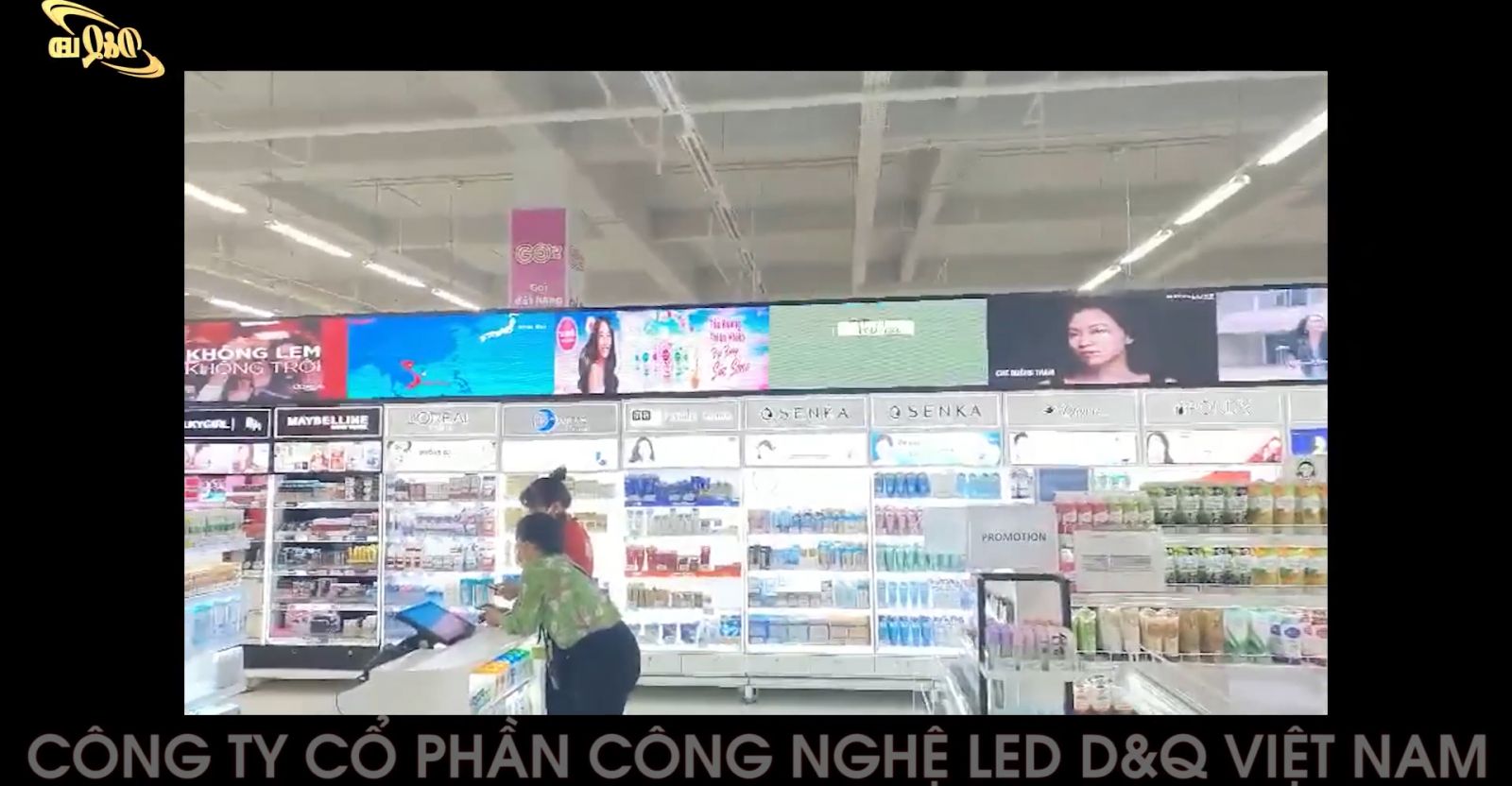 D&Q Việt Nam LẮp đặt Màn hình LEd P3 trong Siêu Thị Aone TP HCM