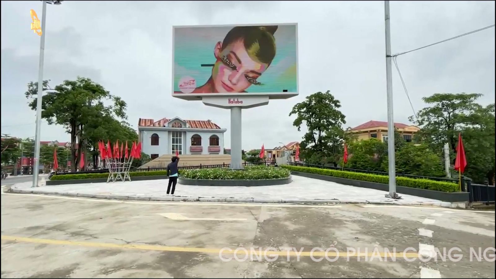 Cty TNHH QC Hatuba | LED DQ Thi Công Bảng Cột Màn hình LED P5 Ngoài Trời Tại Thiệu Hóa, Thanh Hóa.
