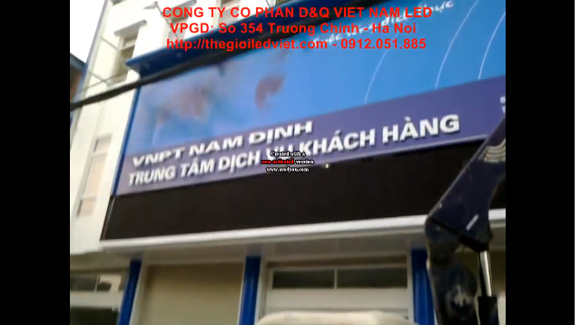 Lắp ráp cabin màn hình led ngoài trời tại Tập đoàn Viễn thông Việt Nam (VNPT Nam Định)