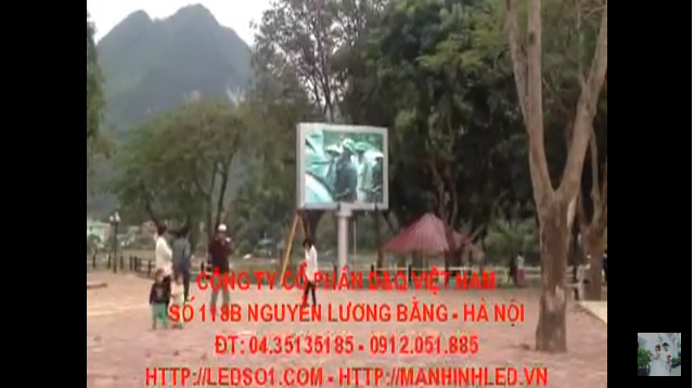 Thi công màn hình tivi LED p10 full color ngoài trời tại Huyện Quỳnh Nhai, TP.Sơn La