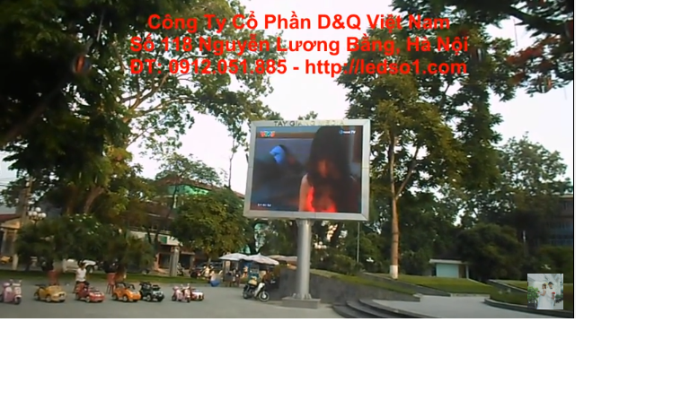 Cung cấp, thi công màn hình led p12 full color ngoài trời tại Vườn Hoa Trung Tâm TP.Cao Bằng