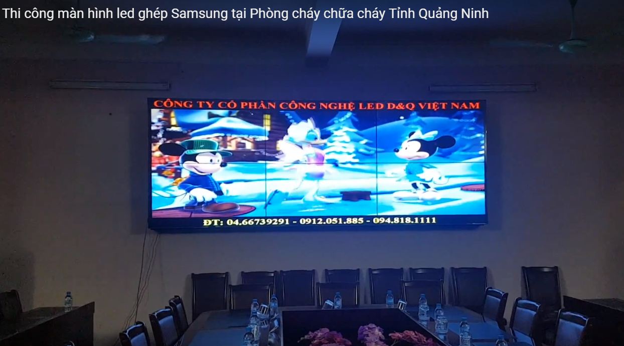 Thi công màn hình led ghép Samsung tại Phòng cháy chữa cháy Tỉnh Quảng Ninh