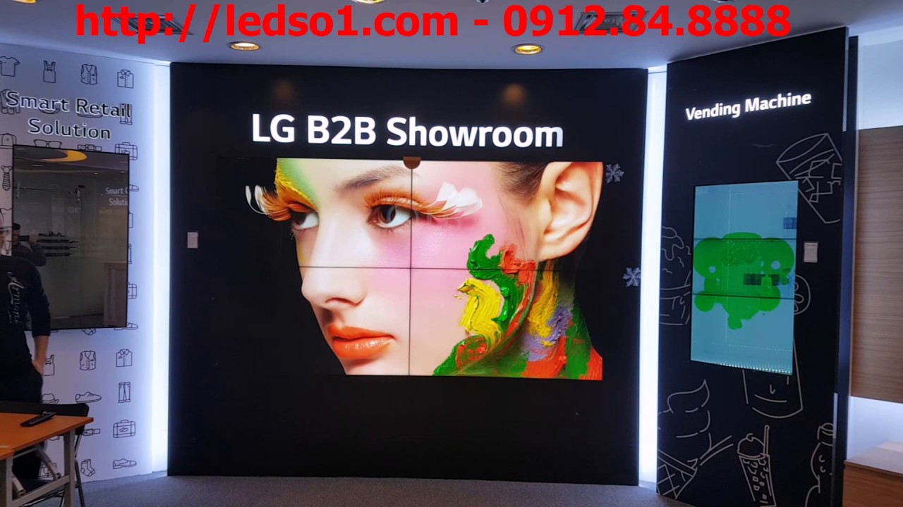Thi công màn hình ghép video wall chính hãng LG 47inch - 55inch