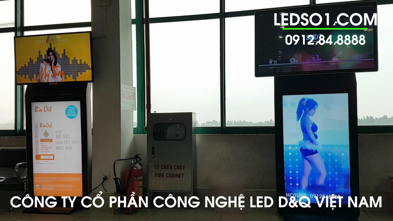 Màn hình quảng cáo trên dưới 49 inch SAMSUNG CYL-TG490G1-WS  | Lắp đặt tại Sân bay quốc tế Phú Bài - Huế.