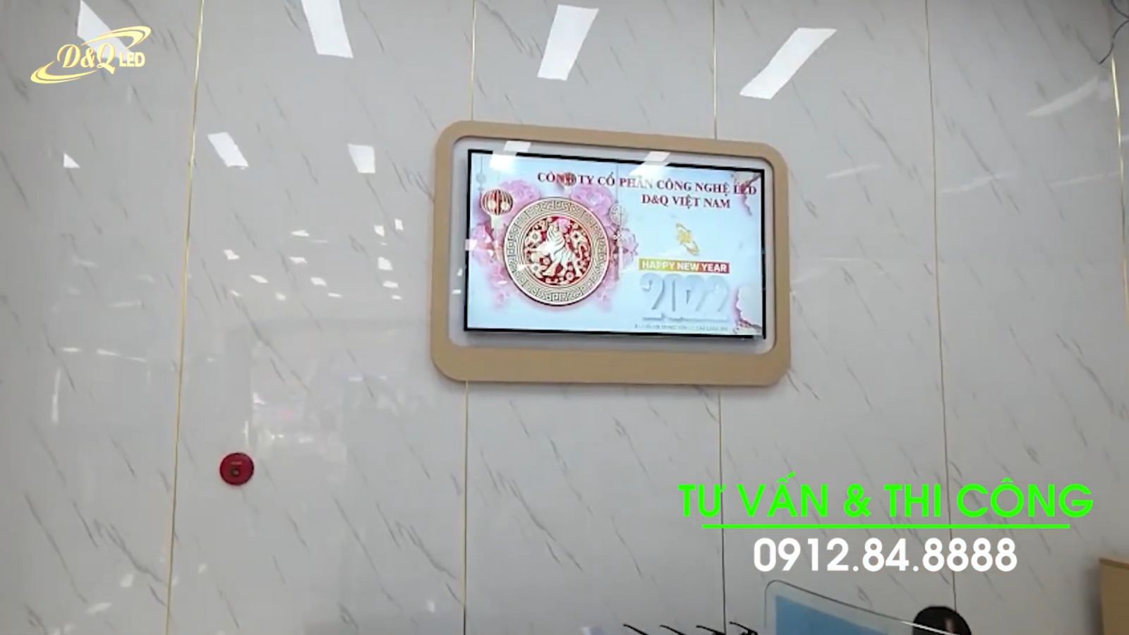 D&Q VietNam Lắp đặt 3 LCD 65 inch treo tường cho BIDV chi nhánh An Dương Vương - TP. HCM