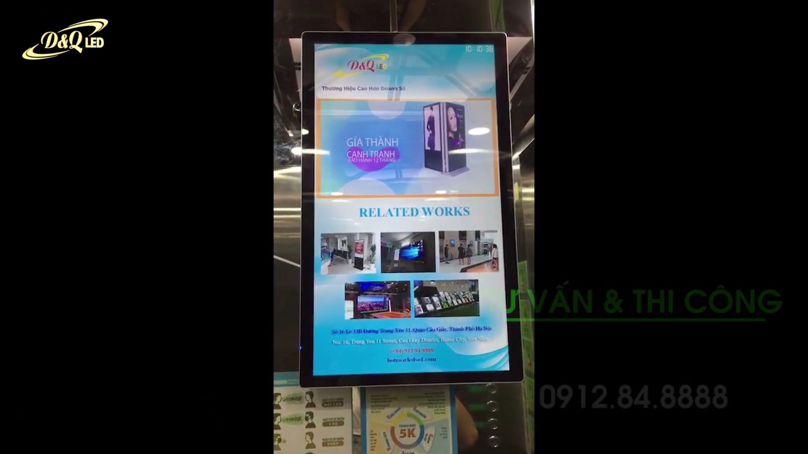 Lắp đặt 22inch wifi trong tháng máy cho Cty cổ phần công nghiệp lạnh Nam Phú Thái . Sa la Hà đông
