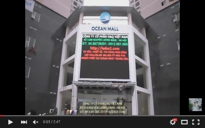 Thi công màn hình LED full HD ngoài trời tại tòa nhà Ocean Thăng Long