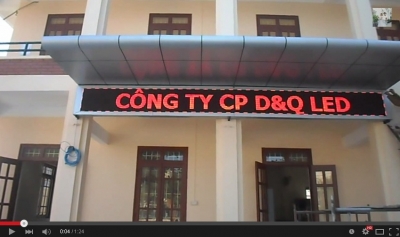Thi công bảng điện tử led P10 tại UBND Huyện Cẩm Giàng - Hải Dương