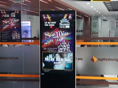 Màn hình quảng cáo LCD chân đứng 49 inch wifi SAMSUNG / LG - LED D&Q
