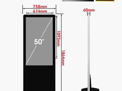 Màn hình quảng cáo LCD chân đứng 49 inch wifi SAMSUNG / LG - LED D&Q