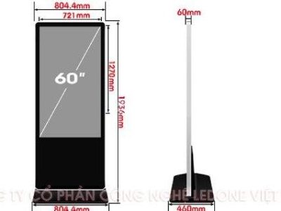 Màn hình quảng cáo LCD chân đứng 60 inch SAMSUNG/LG - LED D&Q